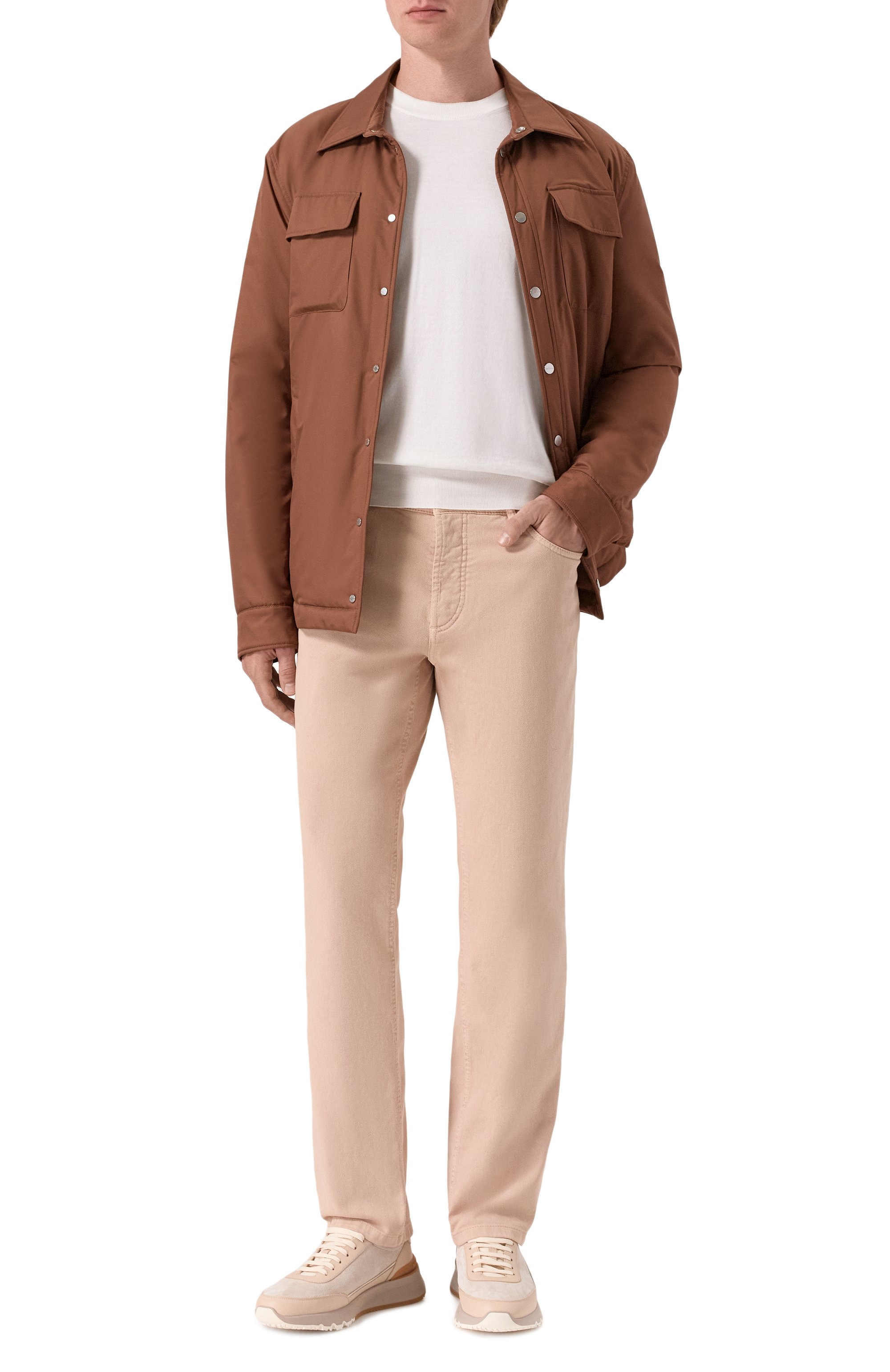 Хлопковый джемпер BRUNELLO CUCINELLI белого цвета по цене 75950 руб., арт. M29805200, фото 2 Хлопковый джемпер BRUNELLO CUCINELLI, арт. M29805200, фото 2