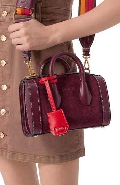 Сумка bcbg mini LANCEL бордового цвета по цене 81950 руб., арт. A13692, фото 2 Сумка bcbg mini LANCEL, арт. A13692, фото 2