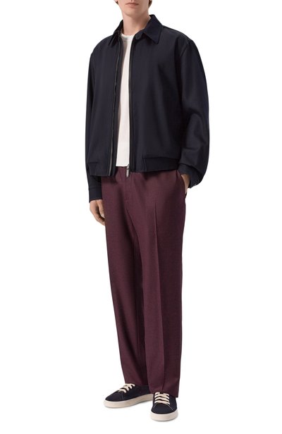 Шерстяные брюки KITON бордового цвета по цене 272000 руб., арт. UPN08K0186I, фото 2 Шерстяные брюки KITON, арт. UPN08K0186I, фото 2