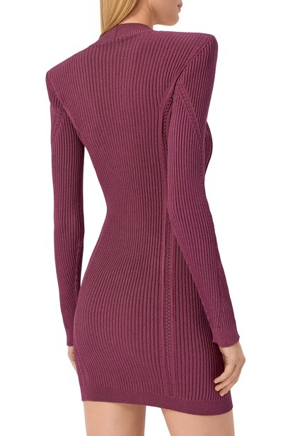 Платье из вискозы BALMAIN, арт. FF0R8033/KJ15, фото 4