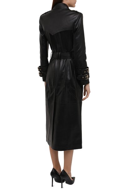 Кожаный плащ BALMAIN, арт. WF1TL010/L158, фото 4