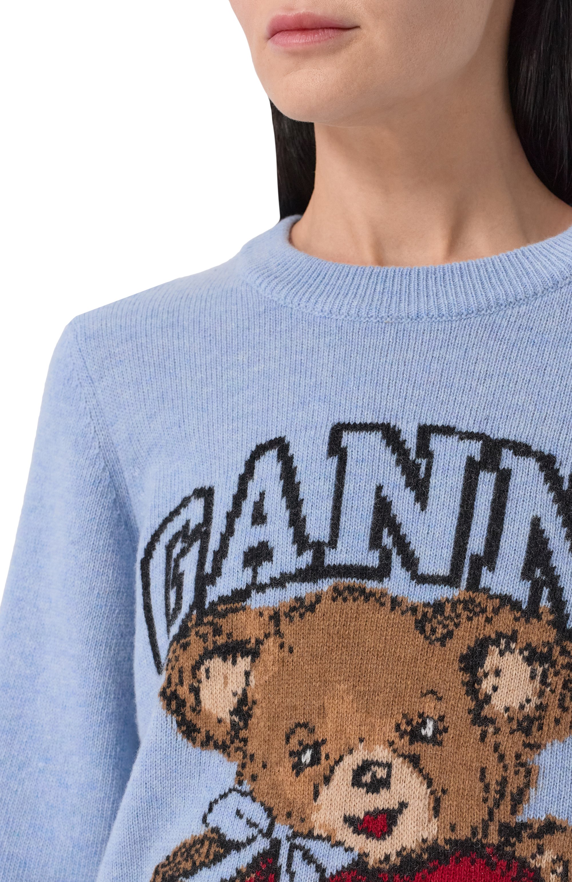 Шерстяной свитер GANNI, арт. A1070047, фото 5