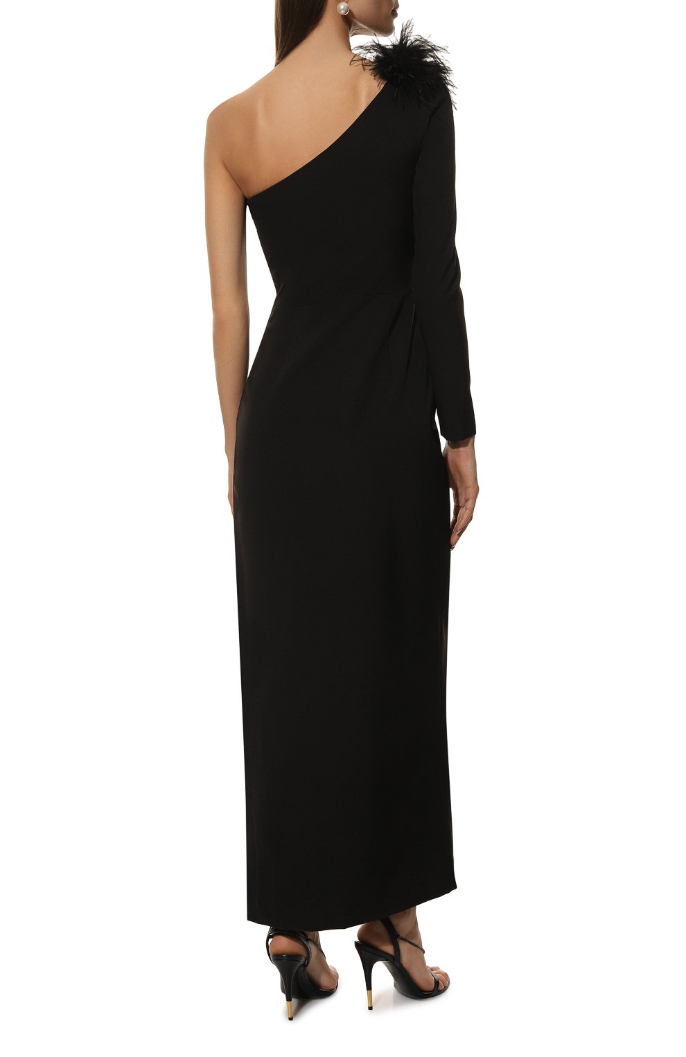 Платье с отделкой перьями ALINE, арт. AL22FW150605, фото 4