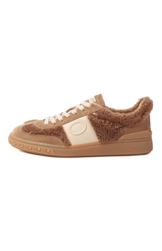 Замшевые кеды Upvillage Valentino 7W2S0IL9/XXI Коричневый  7W2S0IL9/XXI Фото 4