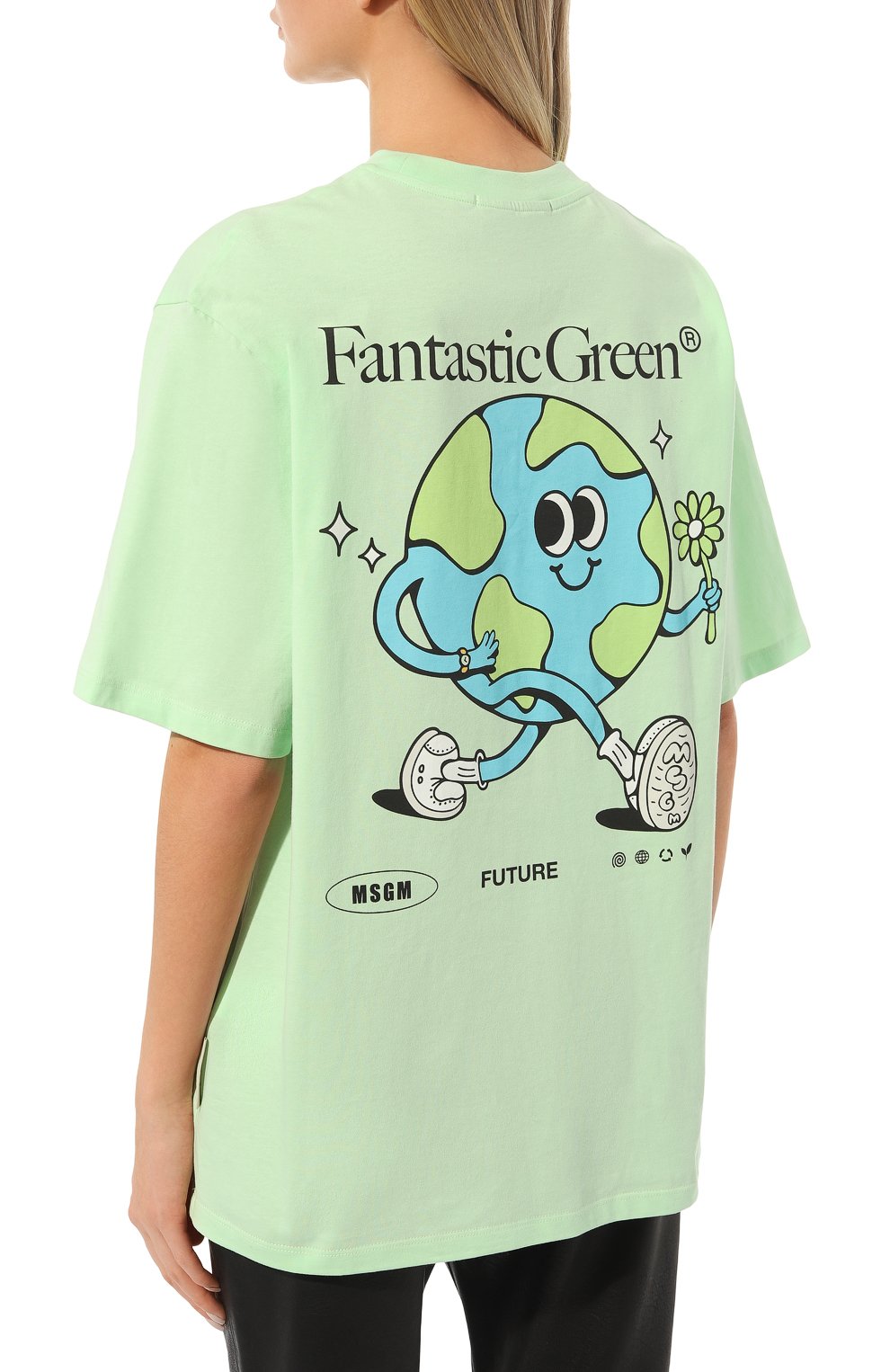 Хлопковая футболка MSGM, арт. 3446MM11 237298, фото 4