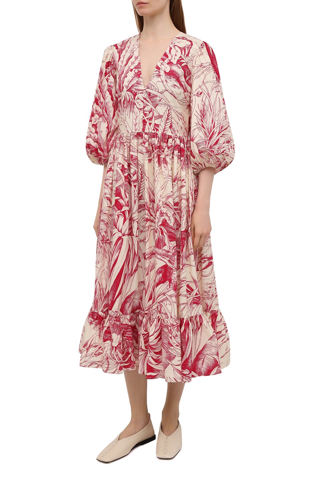 Платье REDVALENTINO красного цвета по цене 78550 руб., арт. VR0VAAU0/5SE, фото 3 Платье REDVALENTINO, арт. VR0VAAU0/5SE, фото 3