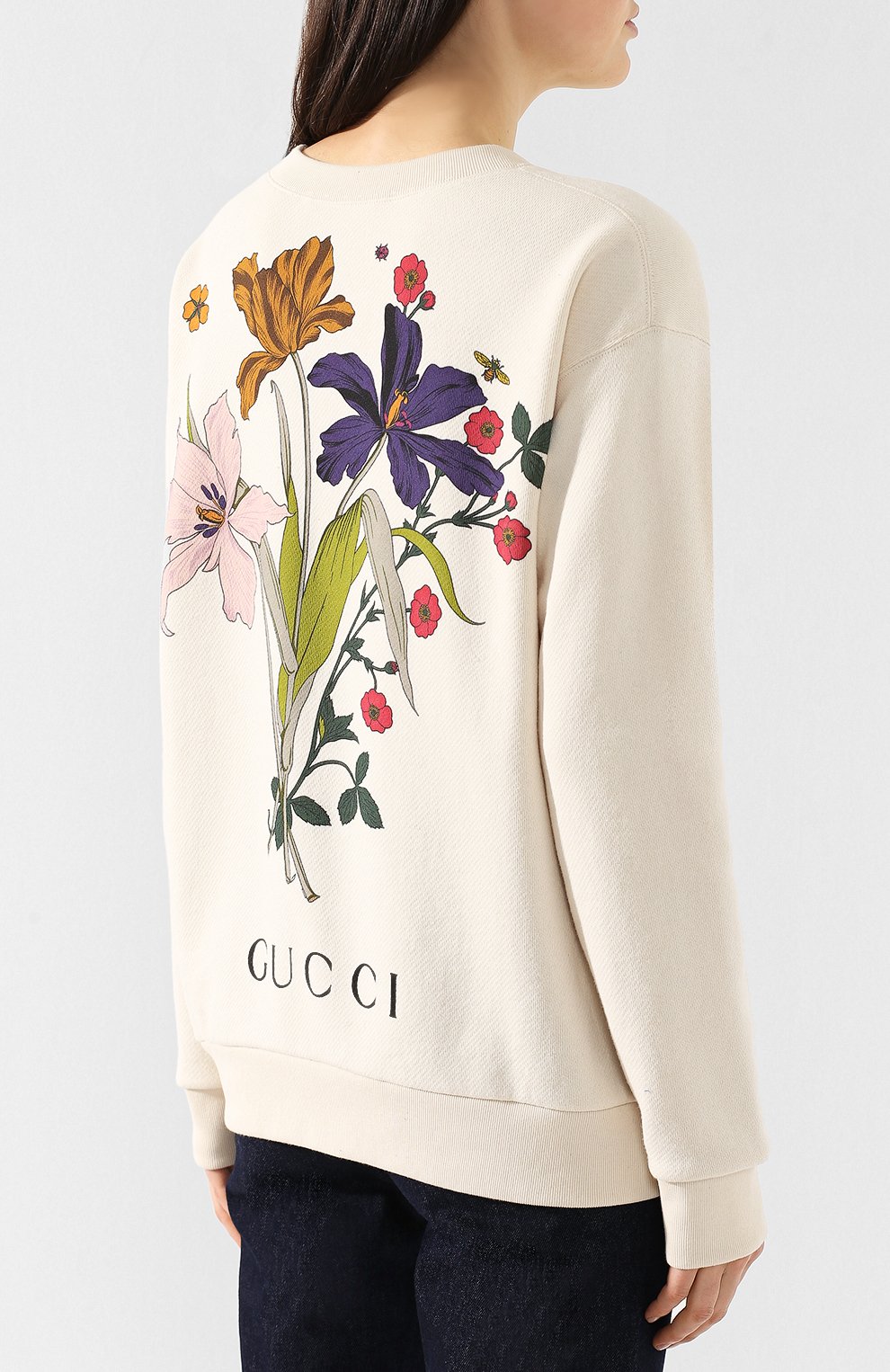 Хлопковый пуловер GUCCI, арт. 469250/XJA0H, фото 4
