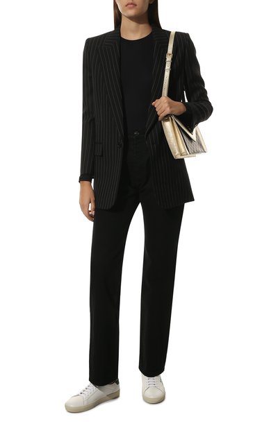 Кожаные кеды sl/06 SAINT LAURENT, арт. 610649/00NI0, фото 2