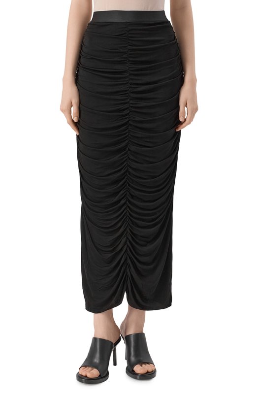 Юбка из вискозы Isabel Benenato DJ32F25 Чёрный  DJ32F25 Фото 3