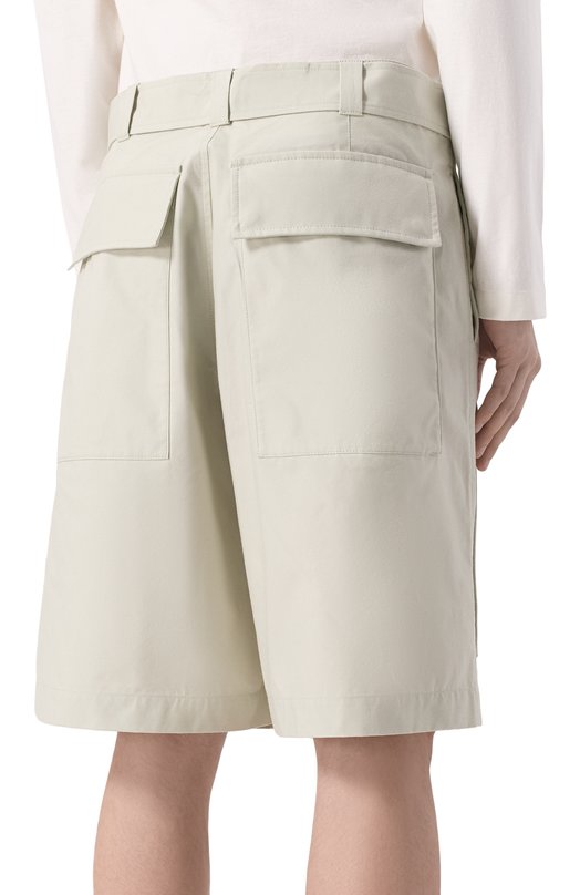 Хлопковые шорты Jil Sander J47KA0278-J45296 Зелёный  J47KA0278-J45296 Фото 4
