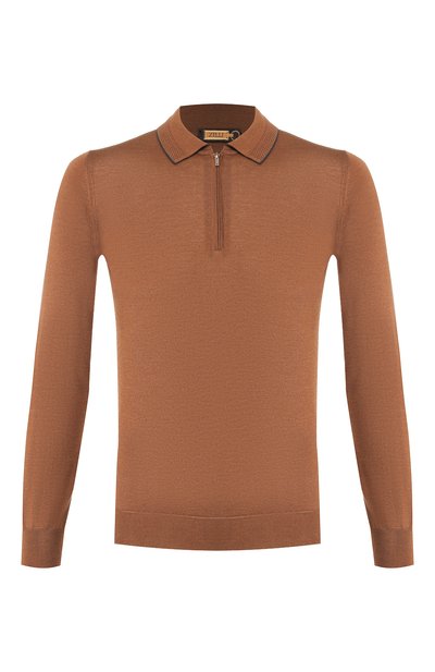 Мужская поло из смеси кашемира и шелка ZILLI, арт. MBS-PZ002-SP0R1/ML03