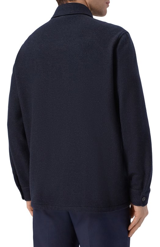 Кашемировая куртка-рубашка Loro Piana FAL3156 Синий  FAL3156 Фото 4