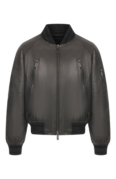 Мужской кожаный бомбер BURBERRY, арт. 8110040