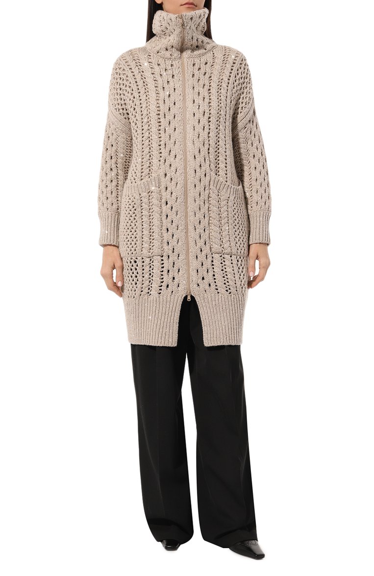 Кашемировый кардиган BRUNELLO CUCINELLI, арт. MPA361126, фото 3