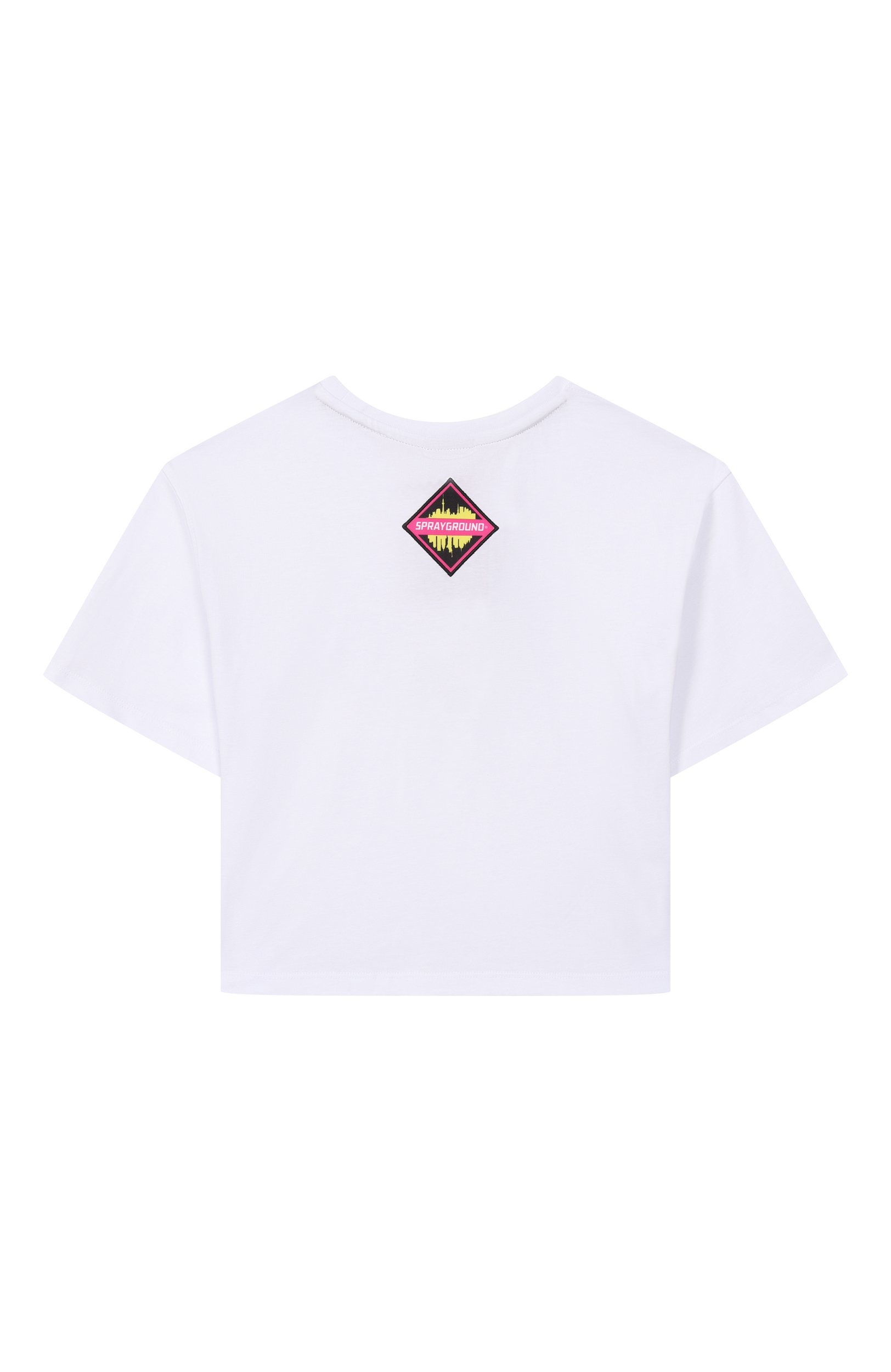 Хлопковая футболка SPRAYGROUND белого цвета по цене 8250 руб., арт. SPY1553WHT/SHARK IN JAPAN T-SHIRT WHT, фото 2 Хлопковая футболка SPRAYGROUND, арт. SPY1553WHT/SHARK IN JAPAN T-SHIRT WHT, фото 2