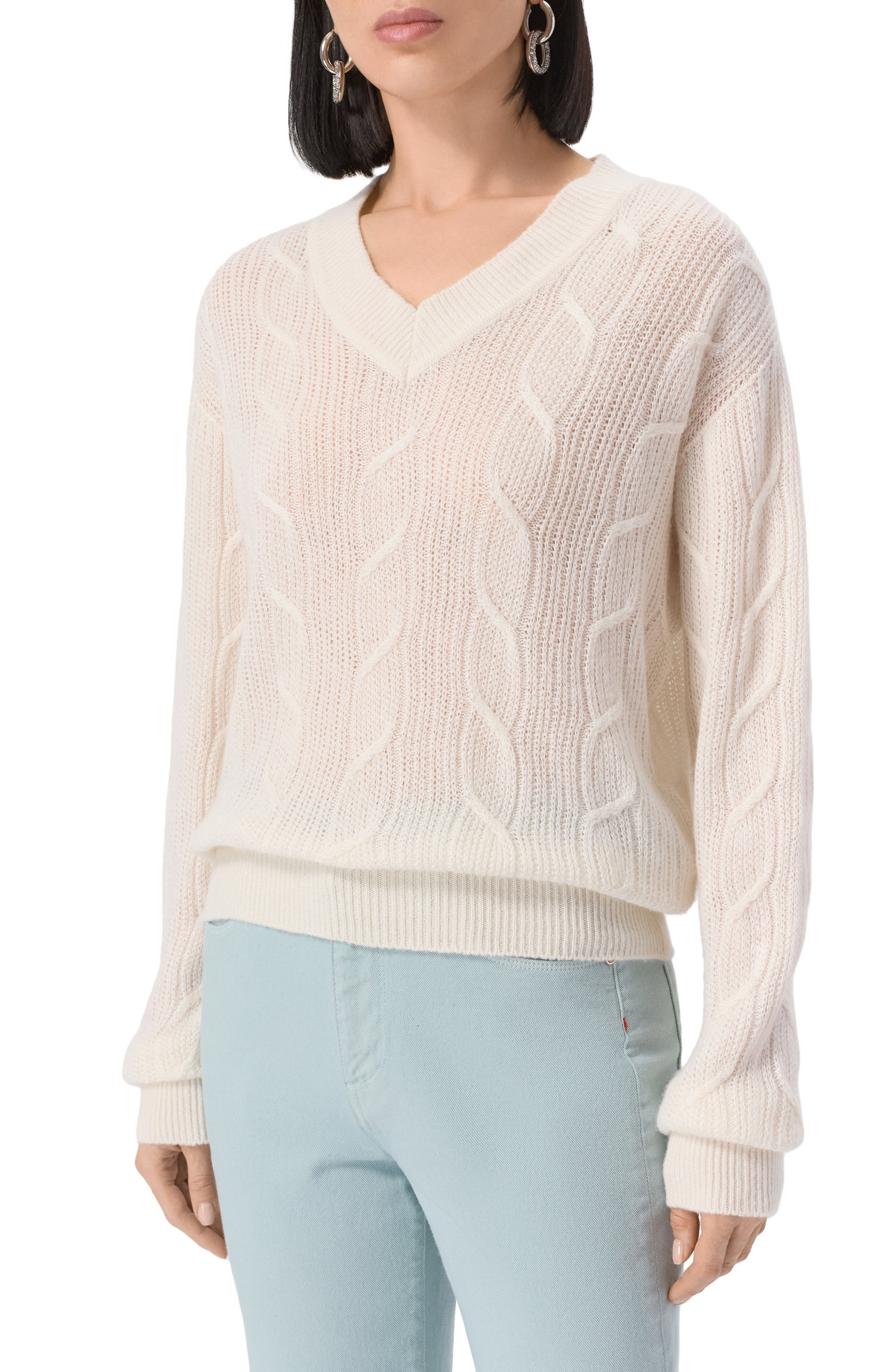 Пуловер из кашемира и шелка KITON, арт. D5973401, фото 3