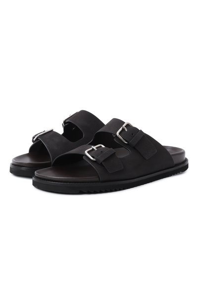 Мужские шлепанцы из нубука CORNELIANI, арт. 25TM86-2520920