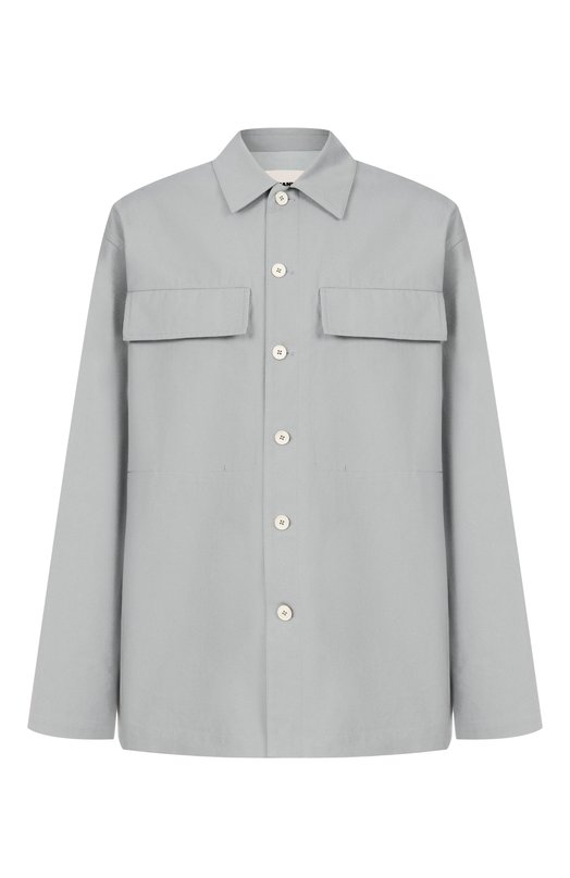Хлопковая куртка-рубашка Jil Sander J47DL0169-J45267 Голубой J47DL0169-J45267