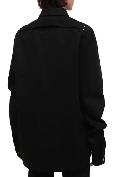 Джинсовый жакет RICK OWENS черного цвета по цене 121000 руб., арт. R002A7793/DBB, фото 4 Джинсовый жакет RICK OWENS, арт. R002A7793/DBB, фото 4
