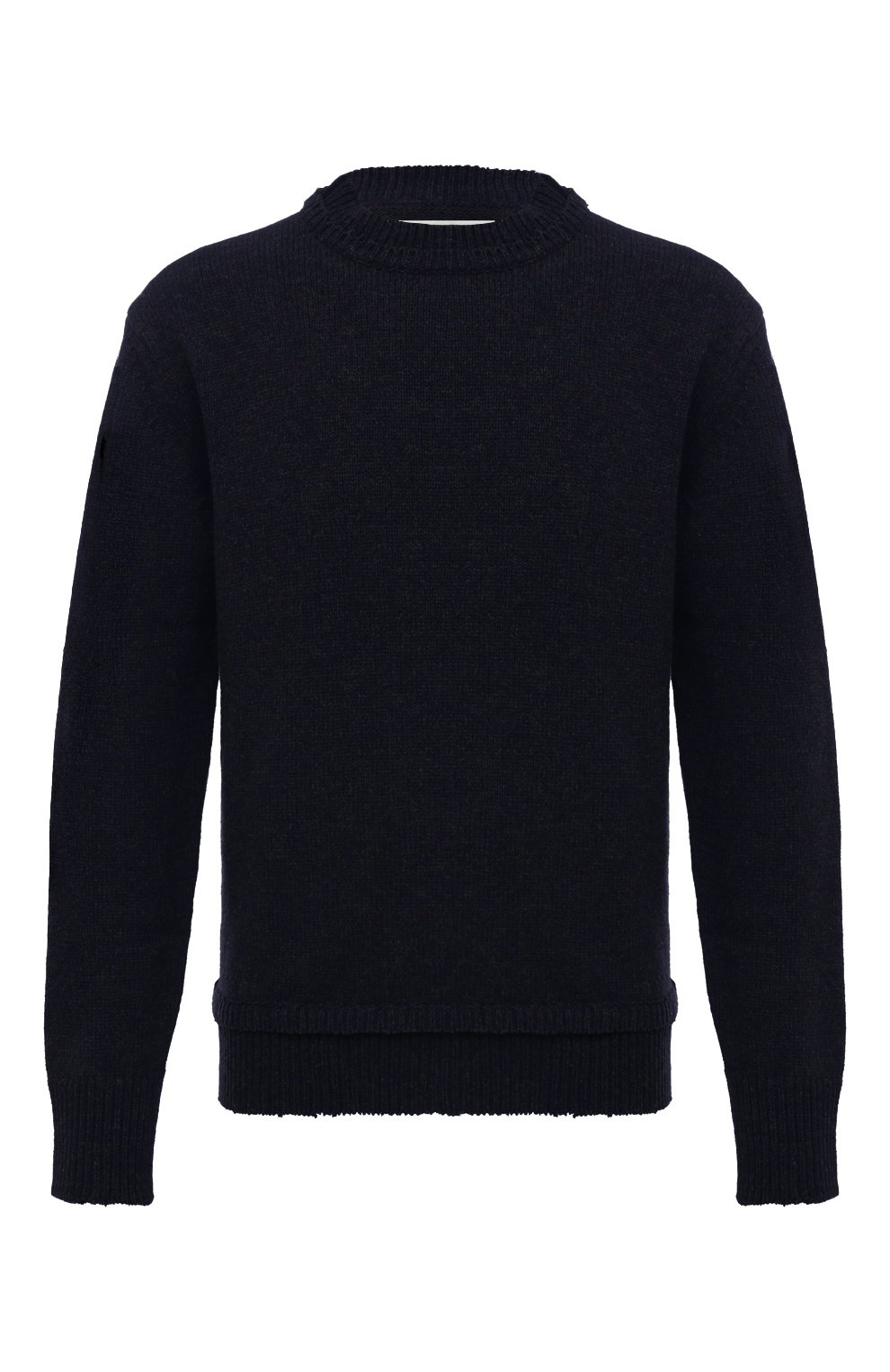 Свитер из шерсти и льна MAISON MARGIELA темно-синего цвета по цене 99500 руб., арт. SI1GP0001/S18064, фото 1 Свитер из шерсти и льна MAISON MARGIELA, арт. SI1GP0001/S18064, фото 1