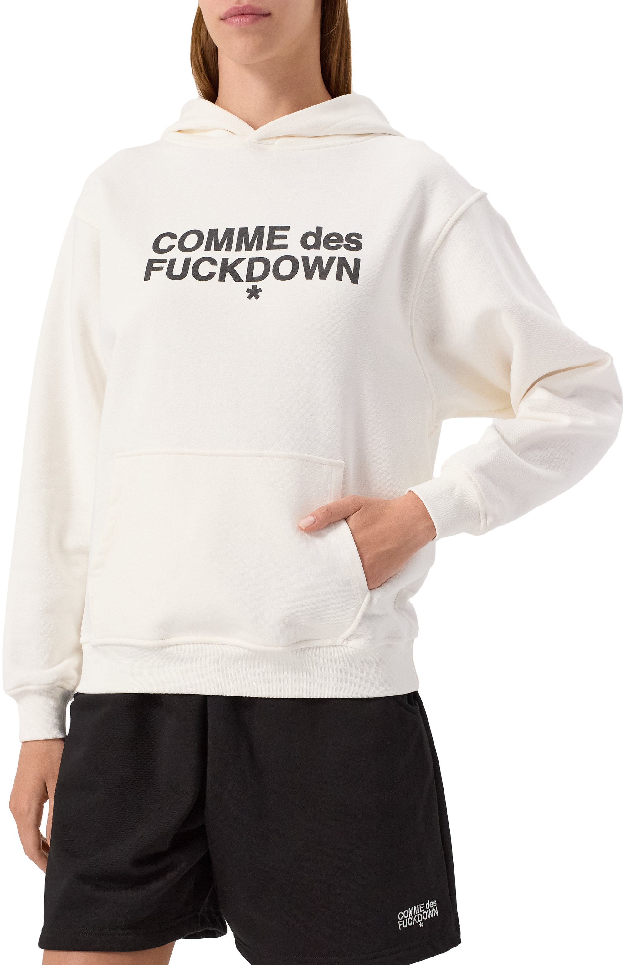 Хлопковое худи COMME DES FUCKDOWN, арт. CFABW01205, фото 3