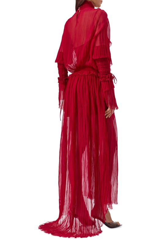 Шелковое платье Blumarine 4A327A Красный  4A327A Фото 3