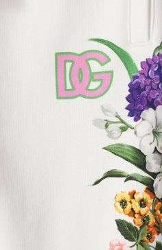 Детские хлопковые джоггеры DOLCE & GABBANA молочного цвета, арт. L5JPD7/II7GX/8-14 | Фото 3 (Нос: Не проставлено; Материал сплава: Проставлено; Девочки Кросс-КТ: Джоггеры-одежда; Материал внешний: Хлопок; Ростовка одежда: 10 - 11 лет | 140 - 146см, 16 лет | 164 см, 12 лет | 152 см, 8 лет | 128 см)