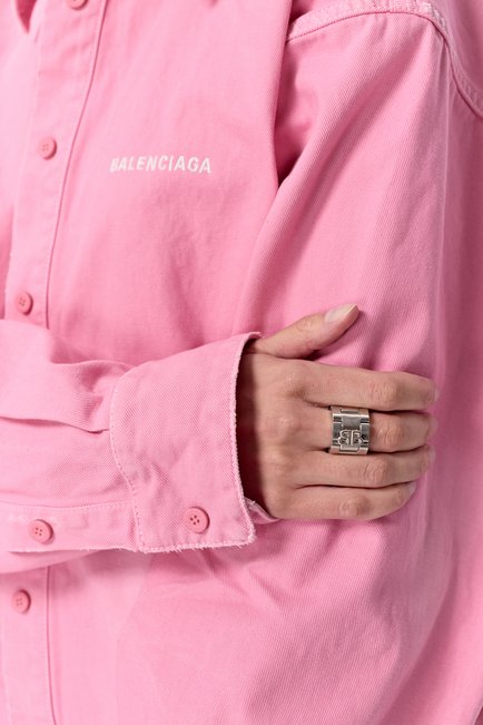 Женское кольцо BALENCIAGA серебряного цвета, арт. 792607 TZ99S | Фото 2 (Региональные ограничения белый список (Axapta Mercury): Не проставлено; Нос: Не проставлено)