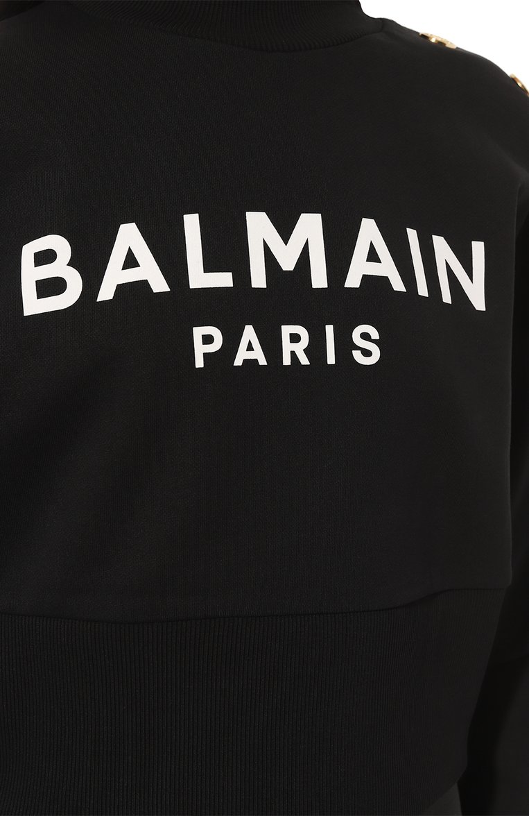Хлопковый свитшот BALMAIN, арт. AF1J0040/BB02, фото 1