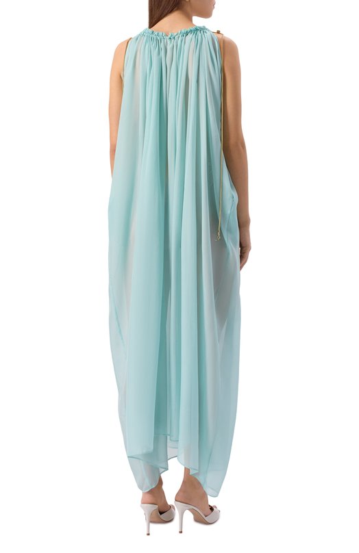 Шелковое платье Daname 626SS6820T Голубой  626SS6820T Фото 3