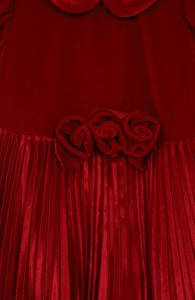 Бархатное платье MONNALISA бордового цвета по цене 36750 руб., арт. 73F902, фото 3 Бархатное платье MONNALISA, арт. 73F902, фото 3