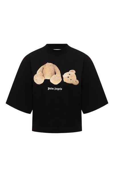 Женская хлопковая футболка PALM ANGELS, арт. PWAA020C99JER0011060