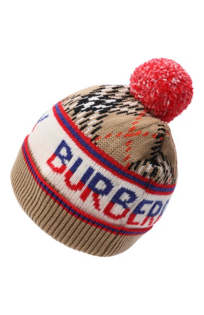 Шерстяная шапка BURBERRY бежевого цвета по цене 22650 руб., арт. 8117381, фото 2 Шерстяная шапка BURBERRY, арт. 8117381, фото 2
