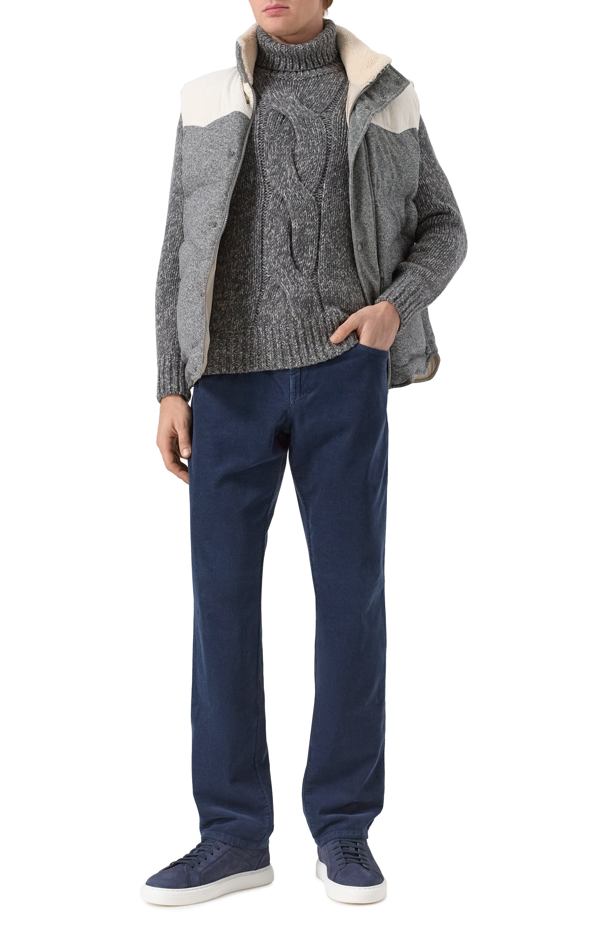 Кеды из нубука BRUNELLO CUCINELLI, арт. MZUDBTJ281, фото 2