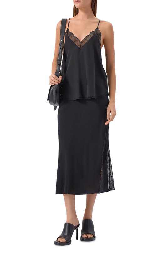 Шелковый топ Zadig and Voltaire WWCR01313 Чёрный  WWCR01313 Фото 2