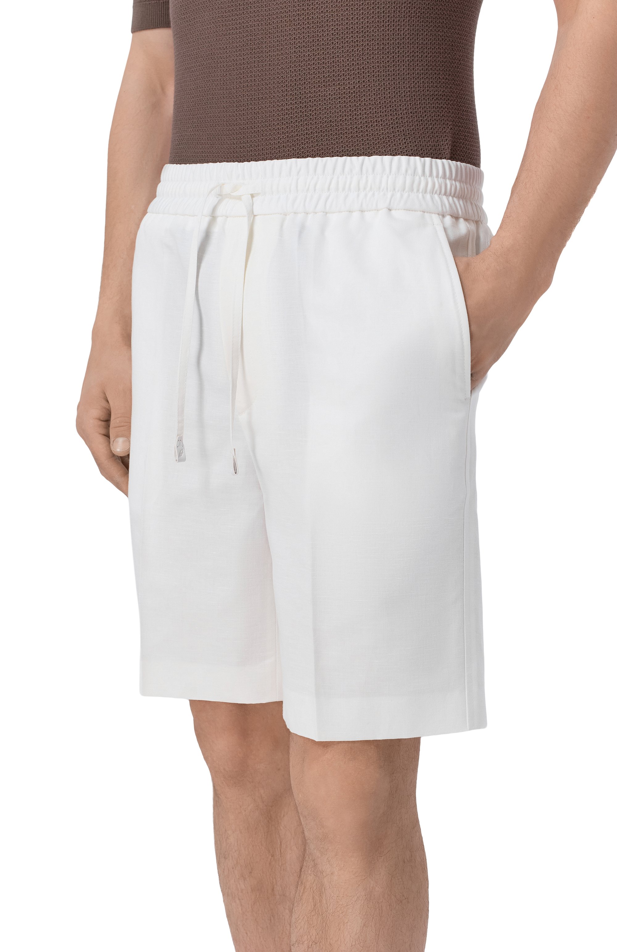 Шорты изо льна и хлопка BRIONI, арт. RP3G0L/PA106, фото 3