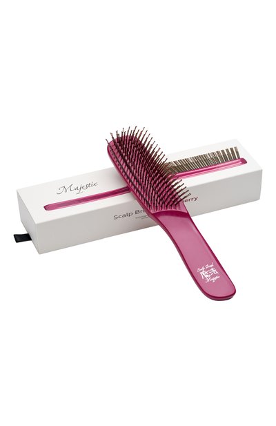 Женская расческа scalp brush 568 зубцов, оттенок дикая вишня MAJESTIC, арт. 4673748653003