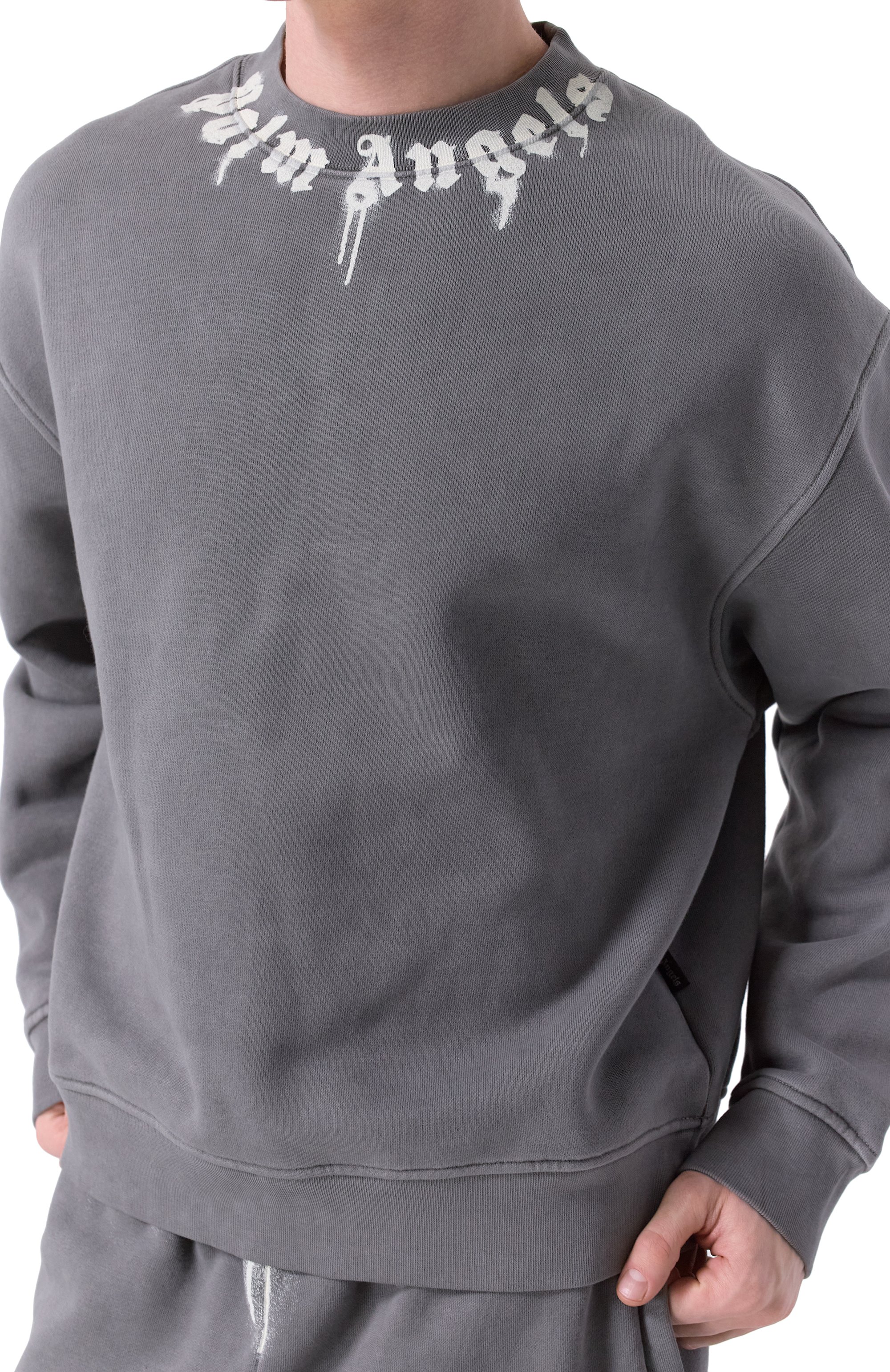 Хлопковый свитшот PALM ANGELS, арт. PMBA08HF25FLE003, фото 5