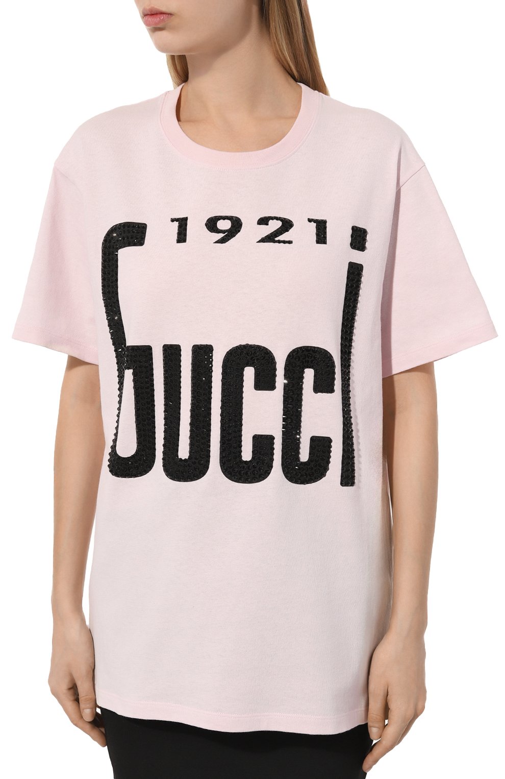 Хлопковая футболка GUCCI, арт. 615044/XJDZT, фото 3