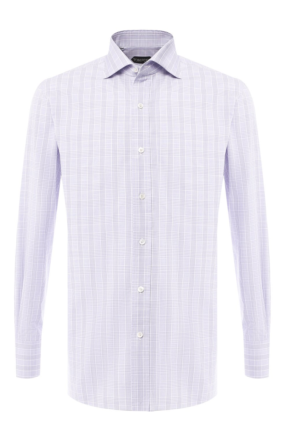 Хлопковая рубашка TOM FORD сиреневого цвета по цене 68250 руб., арт. 5FT150/94C1AX, фото 1 Хлопковая рубашка TOM FORD, арт. 5FT150/94C1AX, фото 1