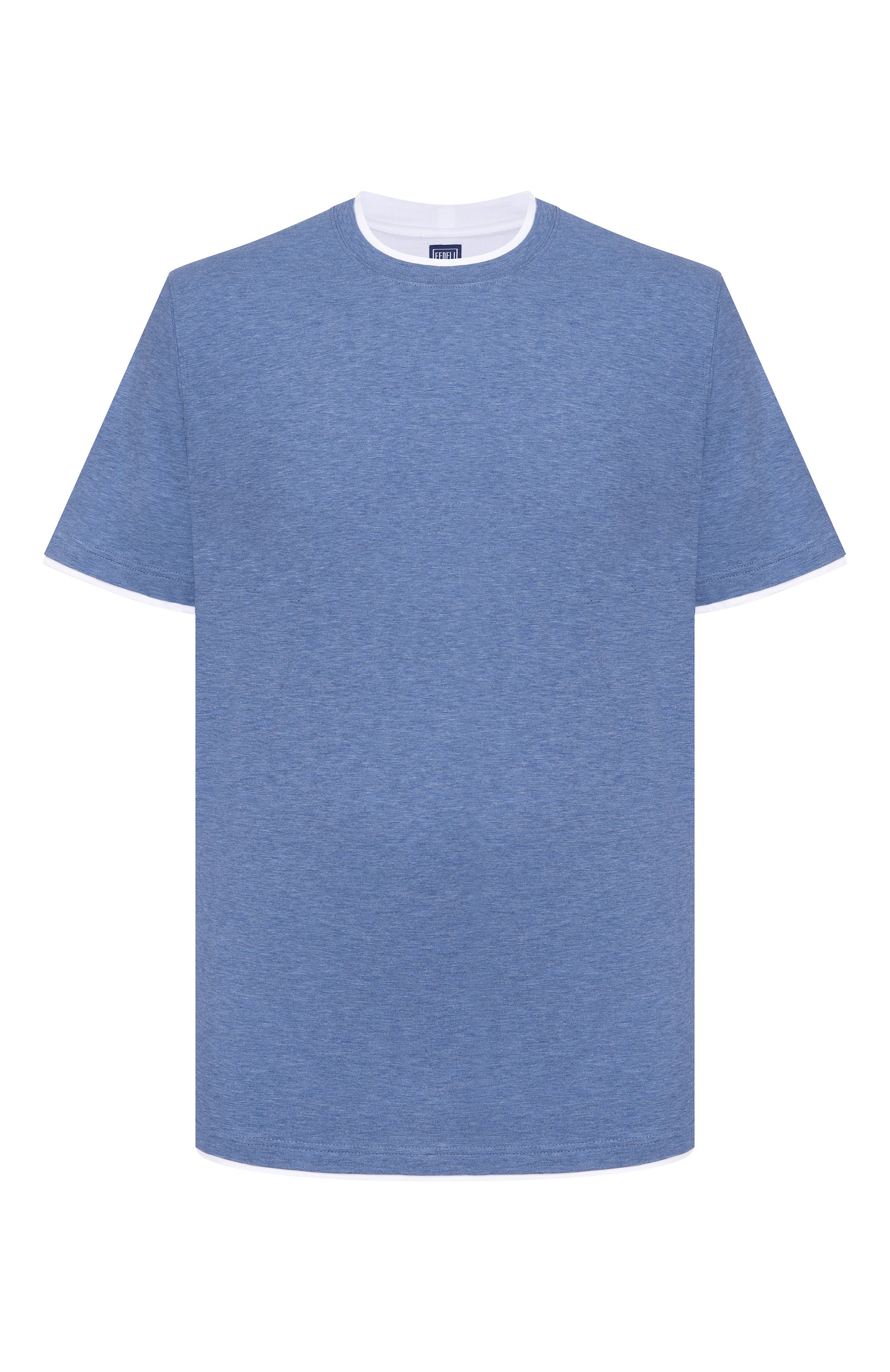 Хлопковая футболка FEDELI, арт. TU000200/JERSEY MELANGE, фото 1