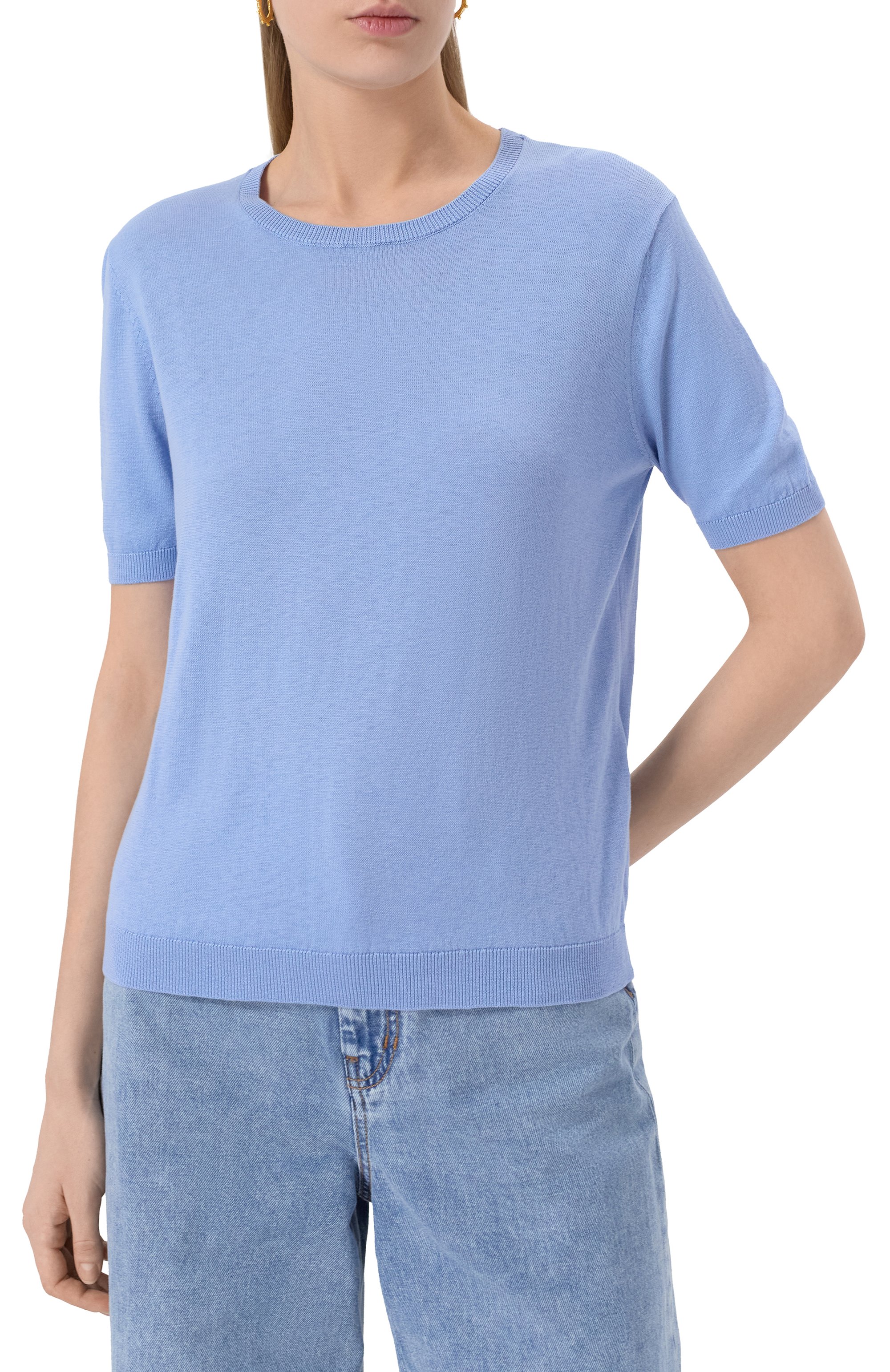 Пуловер из шелка и хлопка WEEKEND MAX MARA, арт. ZIBETT0, фото 3