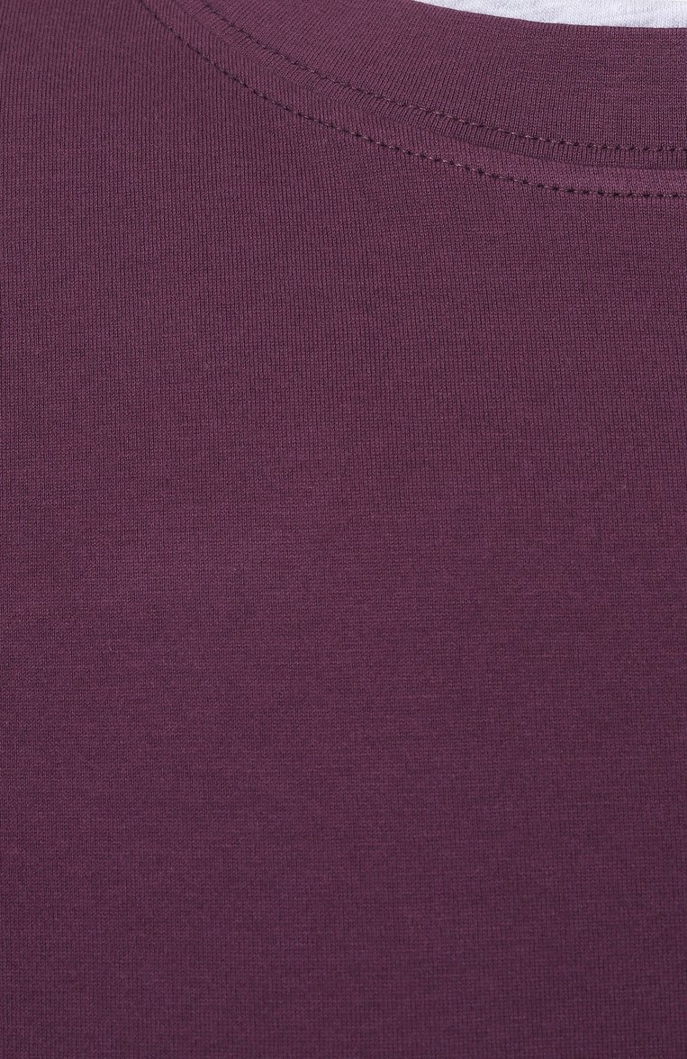 Мужская хлопковая футболка BRUNELLO CUCINELLI фиолетового цвета, арт. M0B137427 | Фото 6 (Материал внешний: Хлопок; Автоматизация ТО: Проставлено; Автоматизация состава: Проставлено; Рукава: Короткие; Детали: Без декора; Мужское Кросс-КТ: Футболка-одежда; Принт: Без принта; Стили: Кэжуэл; Размерность: Идёт в размер; Длина (для топов): Стандартные)
