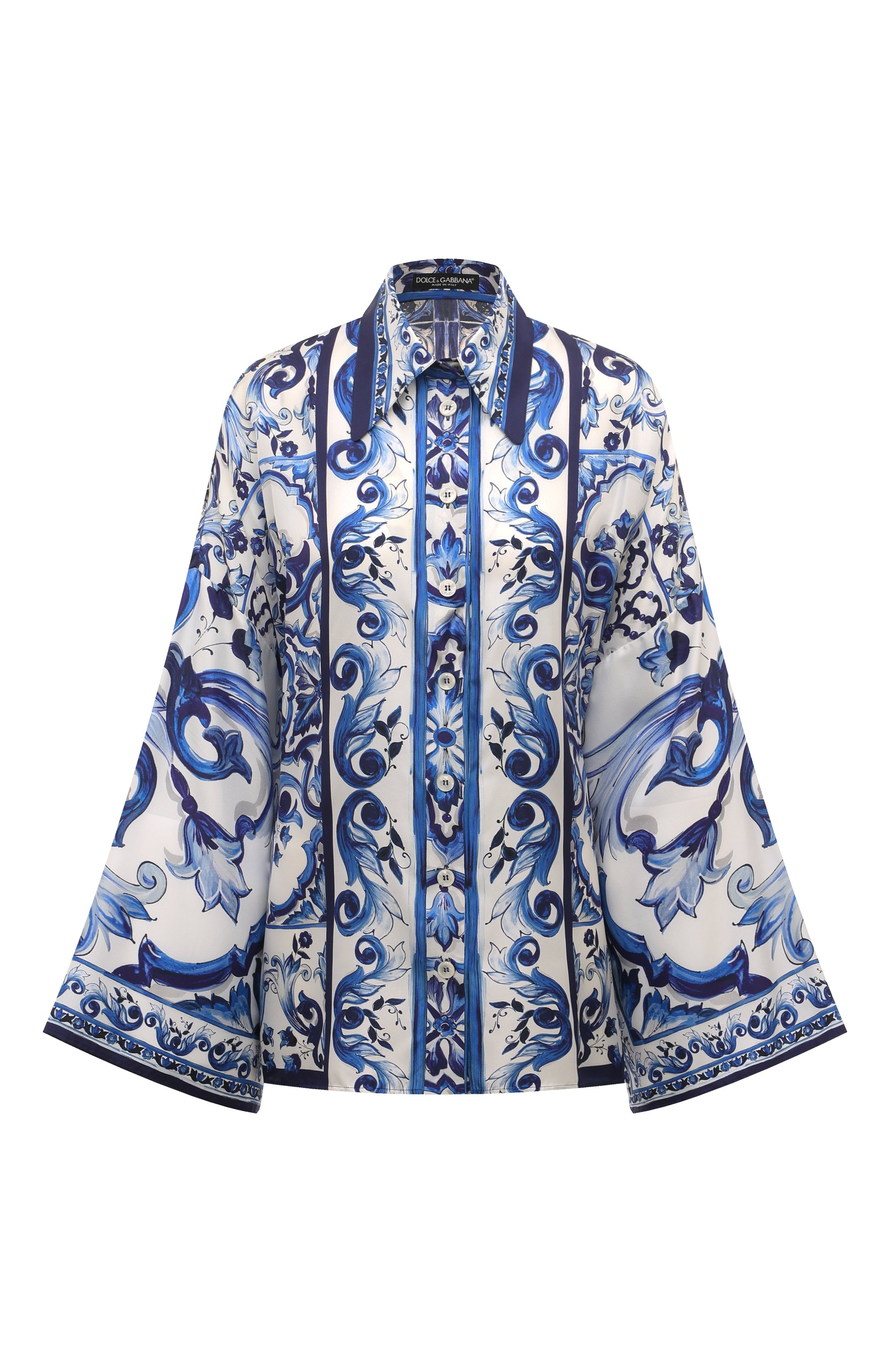 Шелковая рубашка DOLCE & GABBANA, арт. F5028T/HI1B0, фото 1