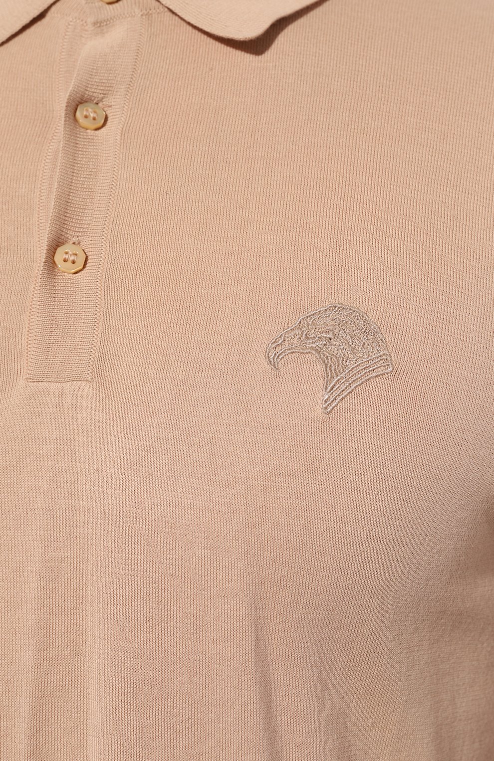 Хлопковое поло STEFANO RICCI бежевого цвета по цене 86450 руб., арт. K313030P13/F23145, фото 5 Хлопковое поло STEFANO RICCI, арт. K313030P13/F23145, фото 5