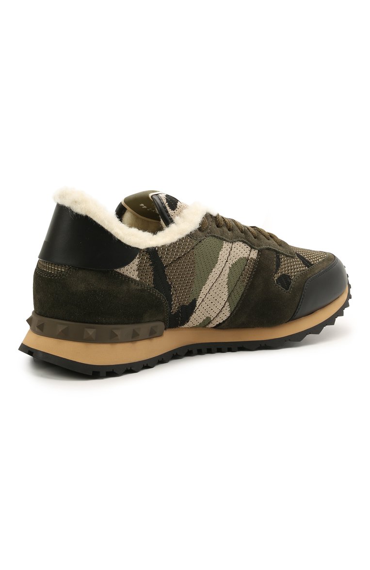 Мужские комбинированные кроссовки rockrunner VALENTINO хаки цвета, арт. WY2S0723/LBY | Фото 4 (Региональные ограничения белый список (Axapta Mercury): RU; Материал сплава: Проставлено; Стили: Классический; Материал утеплителя: Без утеплителя; Материал внутренний: Текстиль; Подошва: Массивная; Драгоценные камни: Проставлено; Длина стельки: 25,0, 25,3, 25,6, 26,0, 26,3, 26,6, 27,0, 27,3, 27,6, 28,0, 28,3, 28,6, 29,0, 29,6)