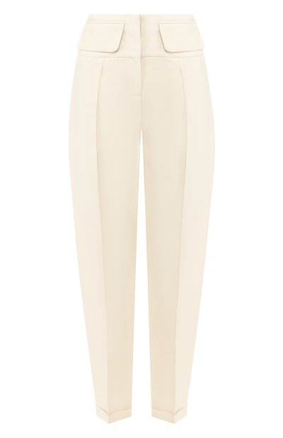 Женские брюки из смеси вискозы и льна VICTORIA, VICTORIA BECKHAM, арт. TRVV 119 SS19 VISC0SE LINEN BLEND