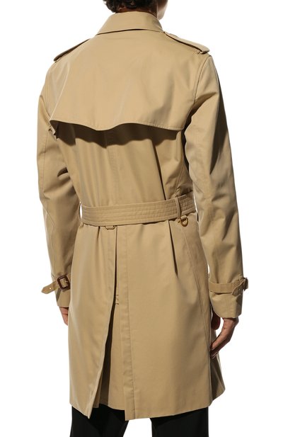 Хлопковый тренч chelsea BURBERRY бежевого цвета по цене 236500 руб., арт. 4073492, фото 4 Хлопковый тренч chelsea BURBERRY, арт. 4073492, фото 4