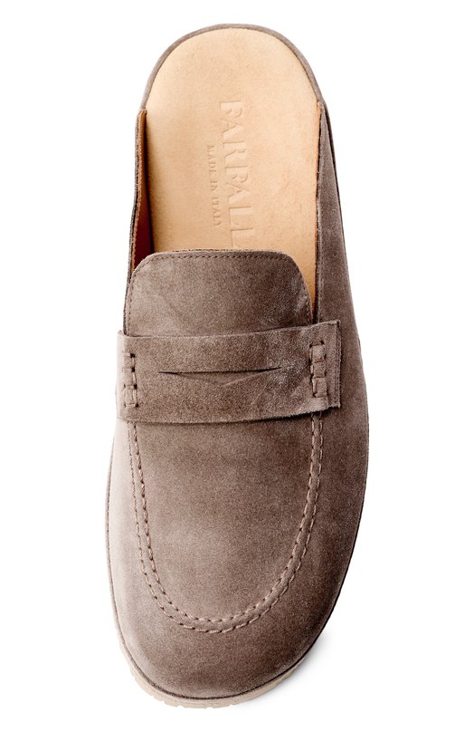 Замшевые домашние туфли Farfalla F5ALI/SUEDE Коричневый  F5ALI/SUEDE Фото 6