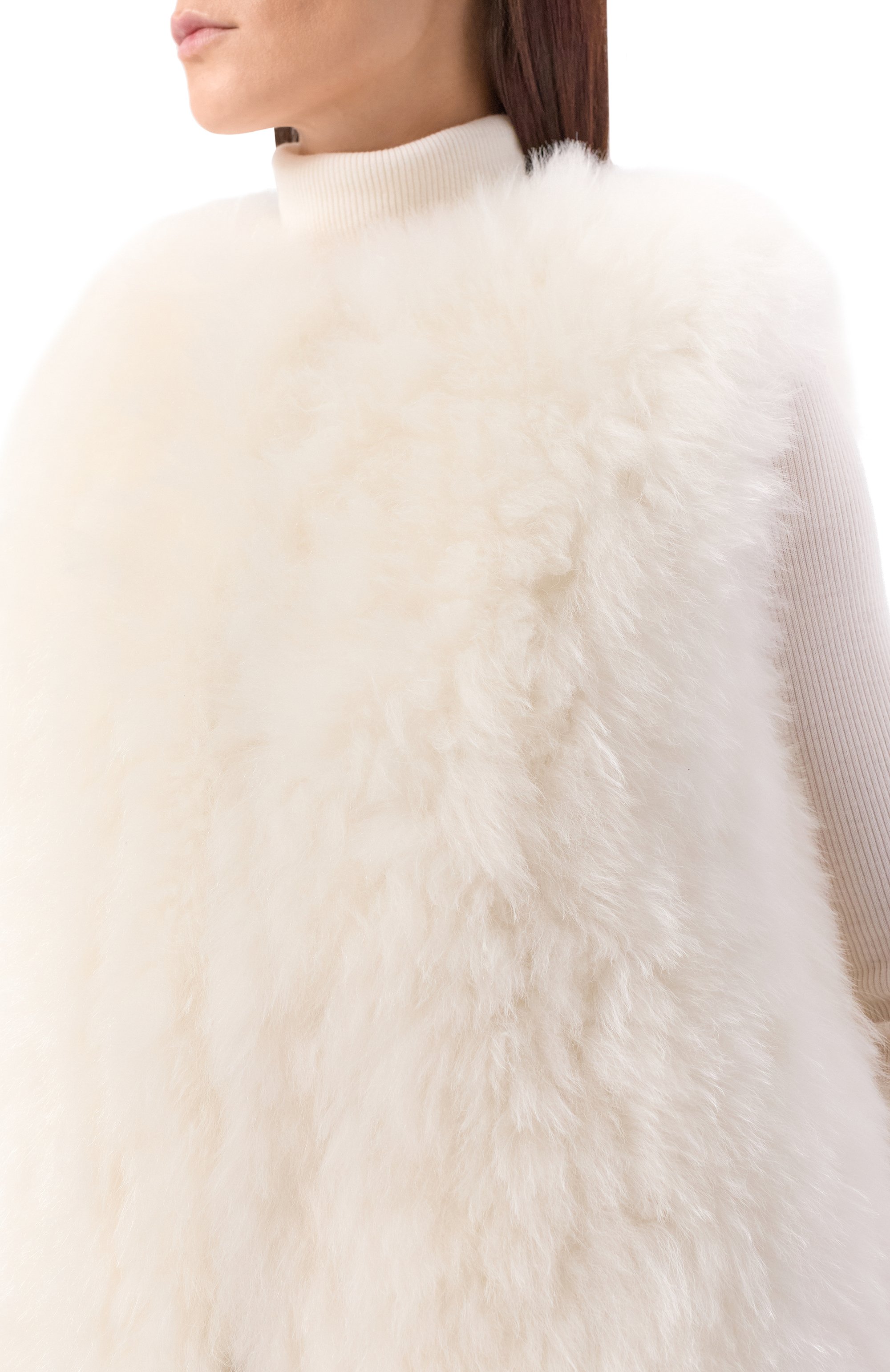 Двусторонний жилет из козы MANZONI24, арт. 25M1522R-CFENY, фото 5